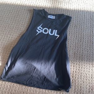Soul cycle distressed top. Size small!!